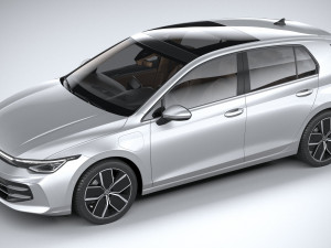 Volkswagen Golf 2024 3D 模型