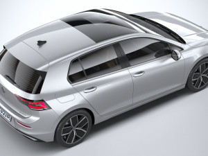 Volkswagen Golf 2024 3D 模型
