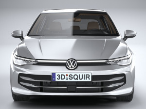 Volkswagen Golf 2024 3D 模型