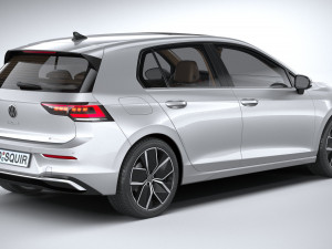 Volkswagen Golf 2024 3D 模型