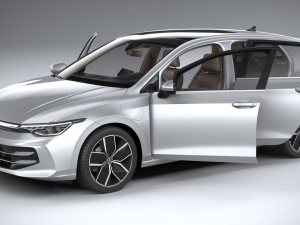 Volkswagen Golf 2024 3D 模型
