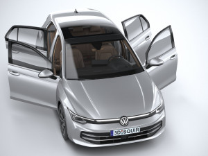Volkswagen Golf 2024 3D 模型