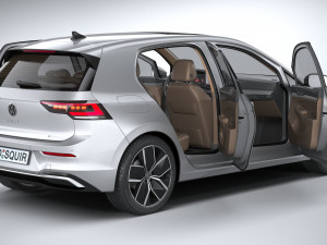 Volkswagen Golf 2024 3D 模型