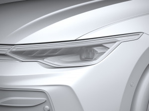Volkswagen Golf 2024 3D 模型
