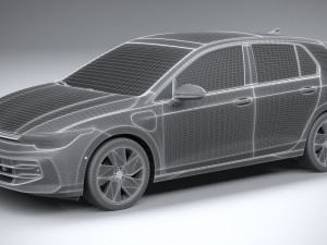 Volkswagen Golf 2024 3D 模型