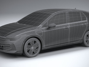 Volkswagen Golf 2024 3D 模型
