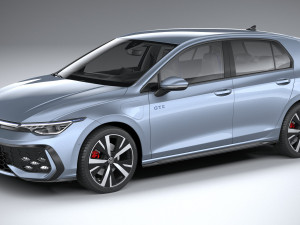 Volkswagen Golf GTE 2024 3D Model
