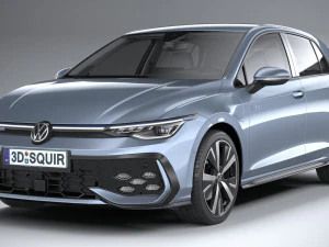 Volkswagen Golf GTE 2024 3D Model