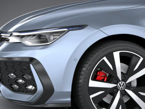 Volkswagen Golf GTE 2024 3D Model