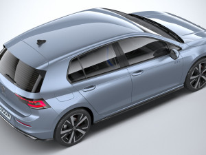 Volkswagen Golf GTE 2024 3D-Modell