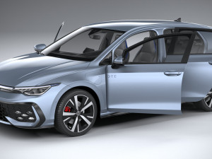 Volkswagen Golf GTE 2024 3D-Modell