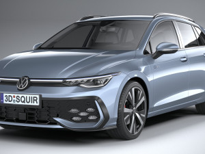Volkswagen Golf GTE Variant 2024 3D 모델
