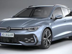 Volkswagen Golf GTE variante 2024 Modello 3D