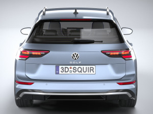 Volkswagen Golf GTE Variant 2024 3D 모델