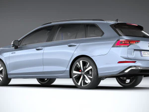 Volkswagen Golf GTE variante 2024 Modello 3D