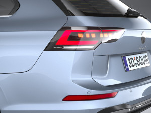 Volkswagen Golf GTE Variant 2024 3D 모델