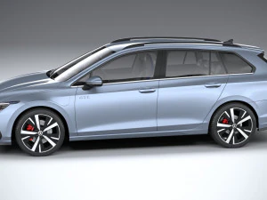 Volkswagen Golf GTE variante 2024 Modello 3D