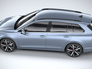 Volkswagen Golf GTE Variant 2024 3D 모델