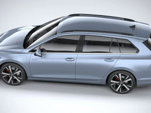 Volkswagen Golf GTE variante 2024 Modello 3D