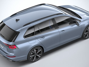 Volkswagen Golf GTE Variant 2024 3D 모델