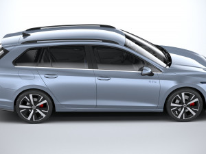 Volkswagen Golf GTE Variant 2024 3D 모델