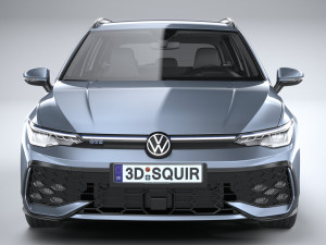 Volkswagen Golf GTE Variant 2024 3D 모델