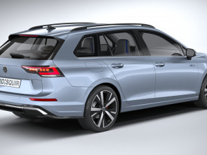 Volkswagen Golf GTE Variant 2024 3D 모델