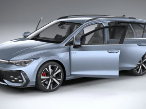 Volkswagen Golf GTE variante 2024 Modello 3D