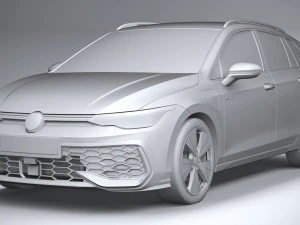 Volkswagen Golf GTE variante 2024 Modello 3D