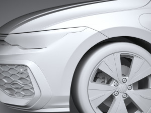 Volkswagen Golf GTE Variant 2024 3D 모델