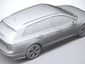 Volkswagen Golf GTE variante 2024 Modello 3D
