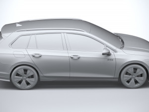 Volkswagen Golf GTE Variant 2024 3D 모델