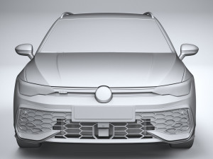 Volkswagen Golf GTE Variant 2024 3D 모델