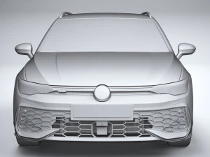 Volkswagen Golf GTE variante 2024 Modello 3D