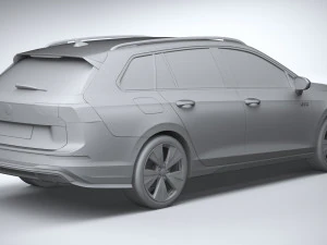 Volkswagen Golf GTE variante 2024 Modello 3D