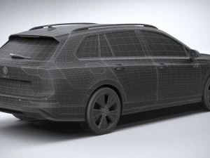 Volkswagen Golf GTE variante 2024 Modello 3D