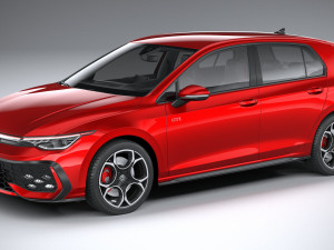 Volkswagen Golf GTI 2024 Modelo 3D