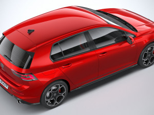 Volkswagen Golf GTI 2024 3D-Modell