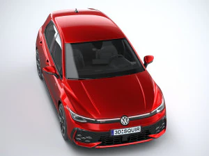 Volkswagen Golf GTI 2024 3D Model
