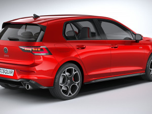 Volkswagen Golf GTI 2024 3D-Modell