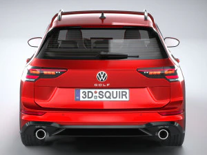 Volkswagen Golf GTI Variant 2024 3D Model