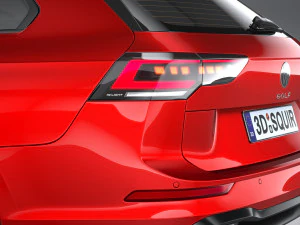 Volkswagen Golf GTI Variant 2024 3D Model