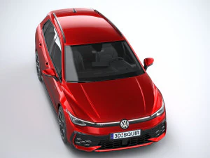 Volkswagen Golf GTI Variant 2024 3D Model