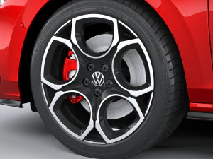 Volkswagen Golf GTI Variant 2024 3D Model