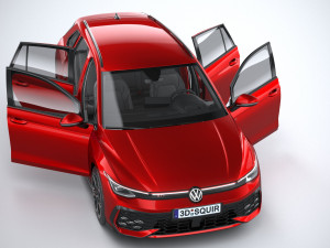 Volkswagen Golf GTI Variant 2024 Model 3D