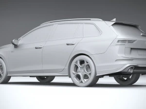 Volkswagen Golf GTI Variant 2024 3D Model