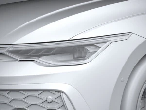 Volkswagen Golf GTI Variant 2024 3D Model