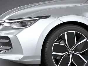 Volkswagen Golf Variant 2024 3D Model
