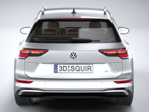 Volkswagen Golf Variant 2024 3D Model