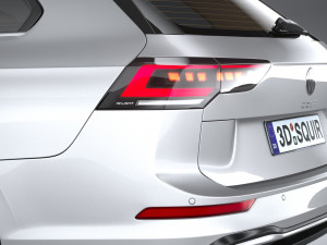 Volkswagen Golf Variant 2024 3D Model
